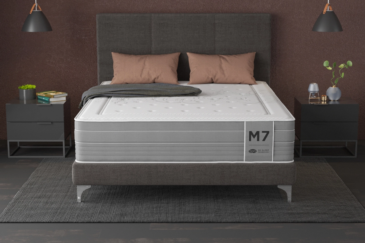 Colchón de muelles ensacados M7 en la cama